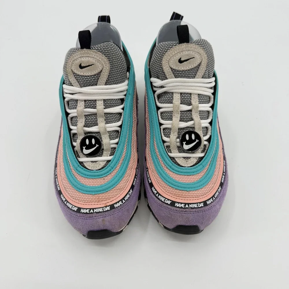 Nike Air Max‎ 97 Have A Nike Day Women 7.5/ 6Y Purple Coral 923288-500 Suede